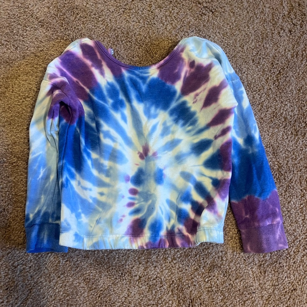 Kids Tie-Dye Long Sleeve Shirt 💜💙
